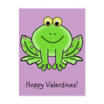 Love Frog Funny Greeting: Hoppy Valentine's Day Post Cards