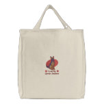 Love German Shepherd embroidered bags
