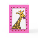 Love Giraffe Valentine cards