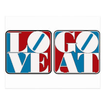 LOVE GOAT BLOCKS POSTCARDS