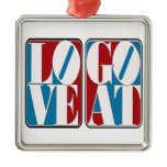 LOVE GOAT CHRISTMAS ORNAMENT ornaments