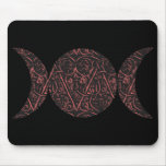Love Goddess black background mousepad