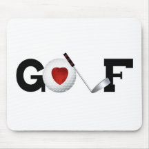 Love golf mouse pad