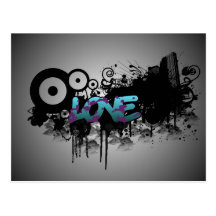 LOVE Graffiti Post Cards