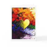 LOVE GREETING CARD COLORFUL HEARTS VALENTINE'S