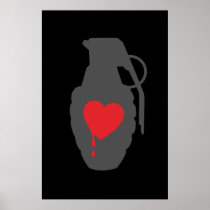 Love Grenade - Love is a Battlefield Poster