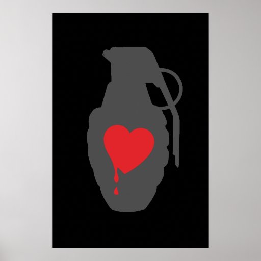 Love Grenade - Love is a Battlefield Poster