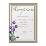 Love Grows Watering Can Wedding Reception invitations
