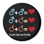 Love has no limits - magnets