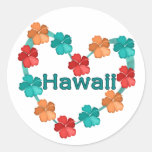 Love Hawaii Round Stickers