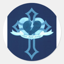 Love Heals Surely - Blue Effect Stickers