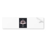 Love Heals Surely, original pink and black colours bumper stickers