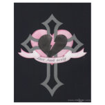 Love Heals Surely, original pink and black colours flyers