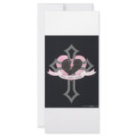 Love Heals Surely, original pink and black colours rack cards