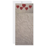 Love Heart Bookmark Invitations