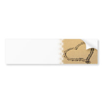 Love Heart Drawing Bumper Stickers bumper stickers