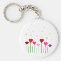 Love Heart Field Key Chains