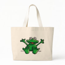 love heart frog einkaufstasche