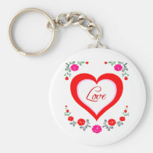 Love Heart Key Chain