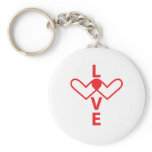 love-heart key chains