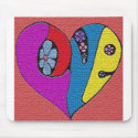 love heart mousepads
