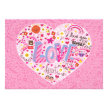 Love Heart Personalized Invite
