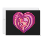Love Heart Pink Invitation