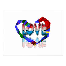Love Heart Post Cards