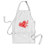 Love heart /red aprons