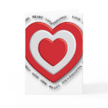 Love heart red cards