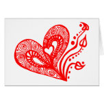 Love heart /red card