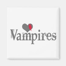 Love (Heart) Vampires Refrigerator Magnets