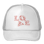 LOVE HEARTS by SHARON SHARPE Mesh Hat