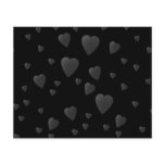 Love Hearts Pattern in Black and Grey. Custom flyers