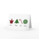 Love Hope Joy Peace Christmas Card