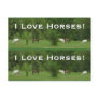 Love Horses! Bookmarkers - Customize! Post Card