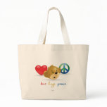 Love Hugs Peace Logo 3 bags