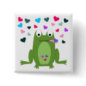 Love Hungry Frog Button