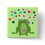 Love Hungry Frog buttons