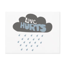 Love Hurts Cloud Postcard