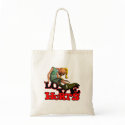 LOVE HURTS EMO POUTING GIRL bags