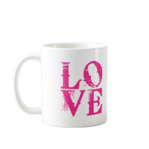 LOVE in a Cool Font Coffee Mugs
