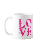 LOVE in a Cool Font mugs