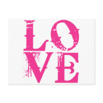 LOVE in a Cool Font Postcard
