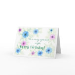 'Love-in-a-mist' Birthday Card for Wife