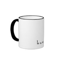 Love in Black and White Coffee Mugs