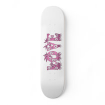 Love ( in flowers font ) custom skate board