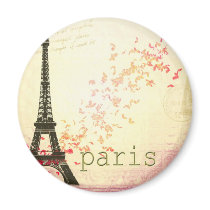 Love in Paris Refrigerator Magnet