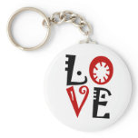 Love In Red&black keychains
