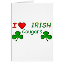 Love Irish Cougar Card
